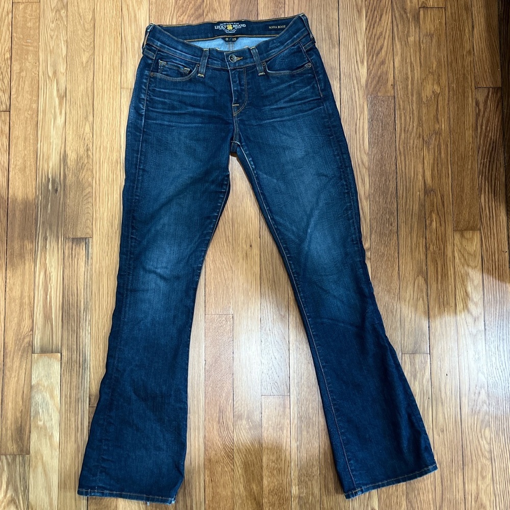 Vintage Lucky Brand Blue Jeans of America Sofia Boot